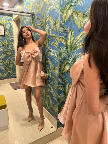 BOW MINI DRESS