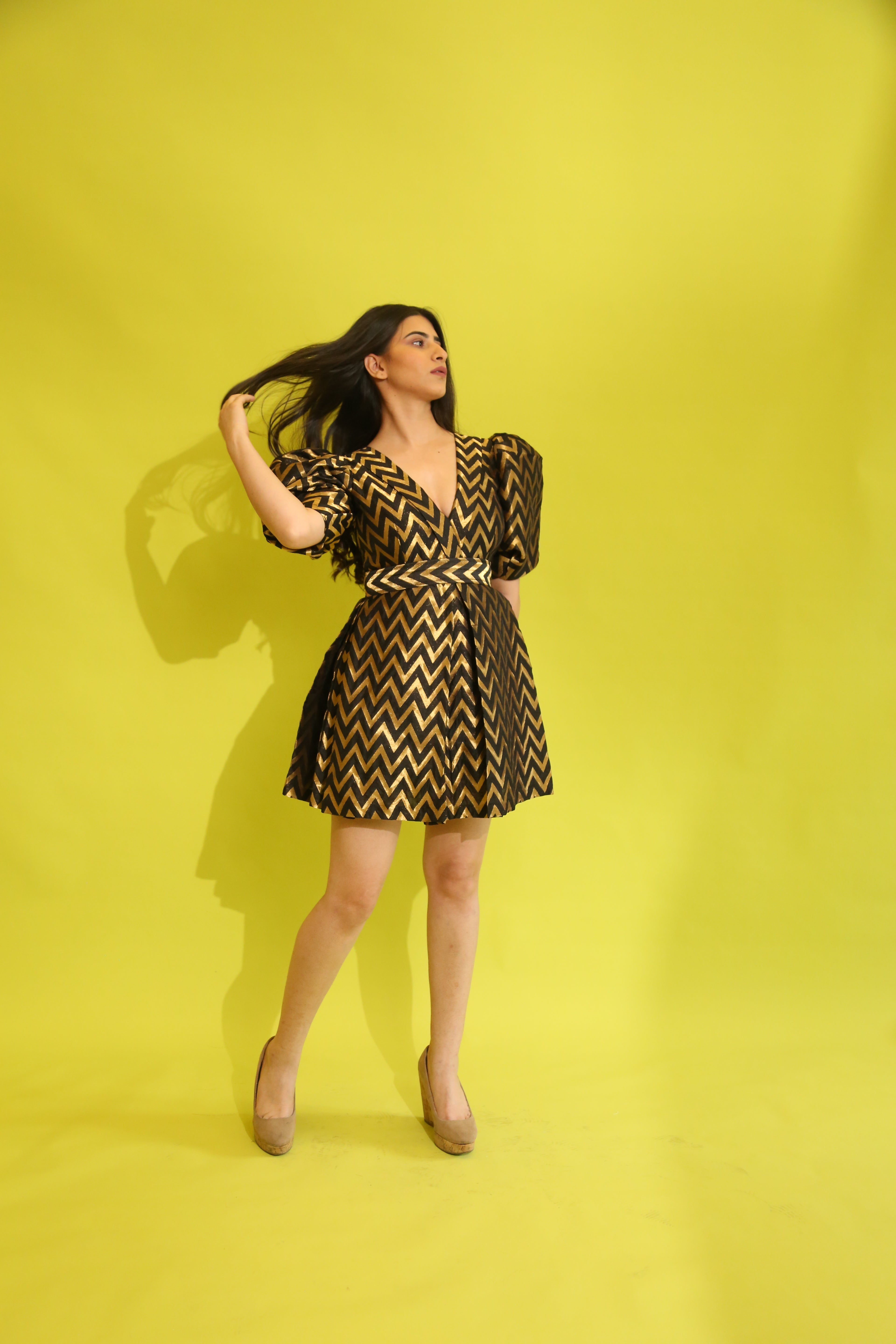 ZIGZAG POWER DRESS