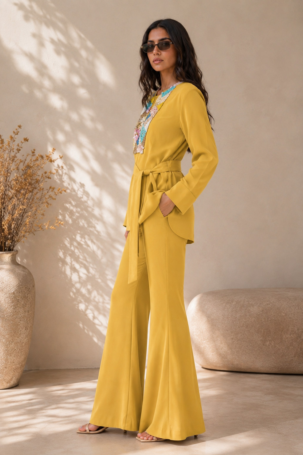 YELLOW SAPPHIRE CO ORD SET