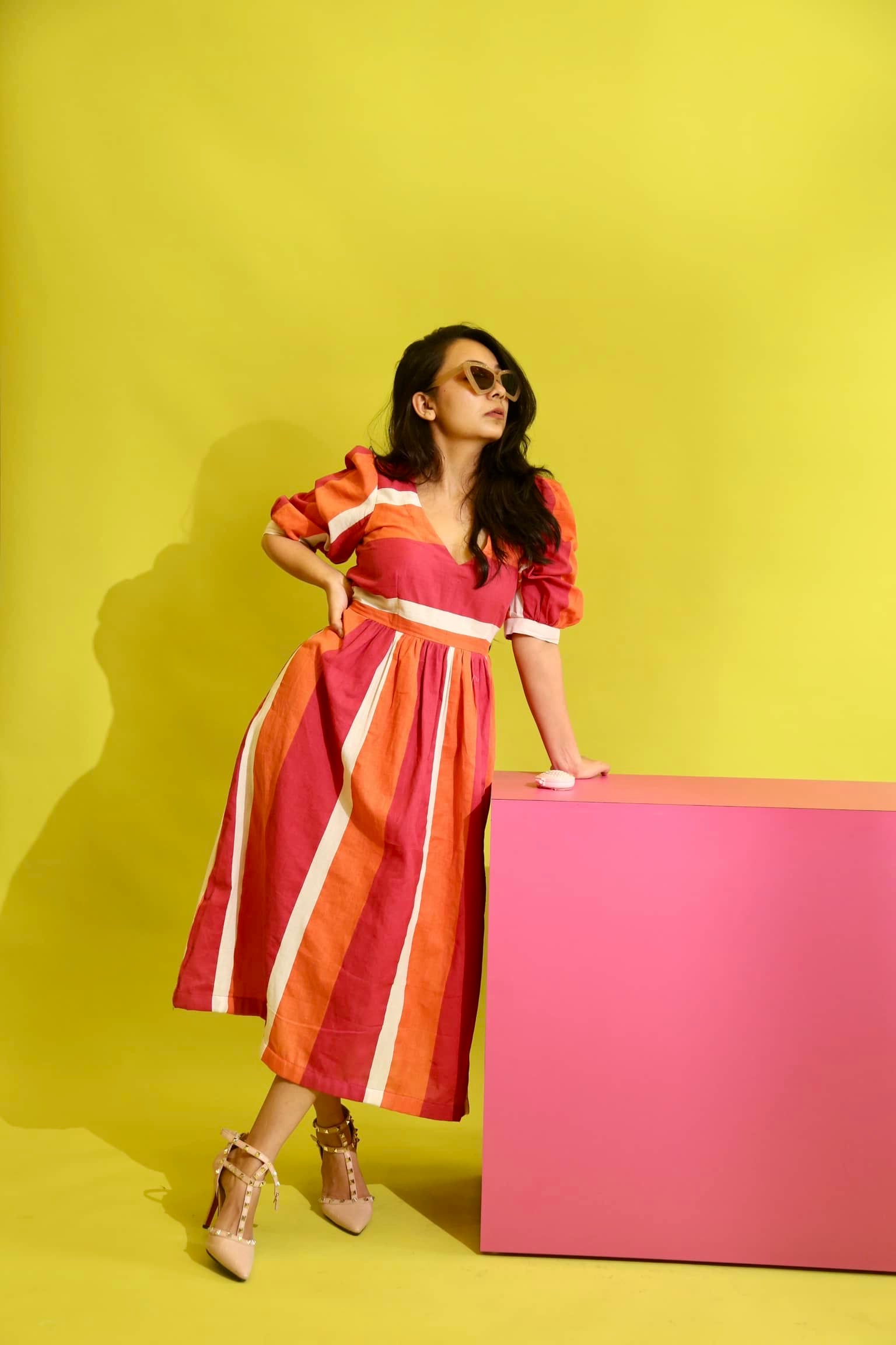 BUBBLE ORANGE DRESS – NIIRA