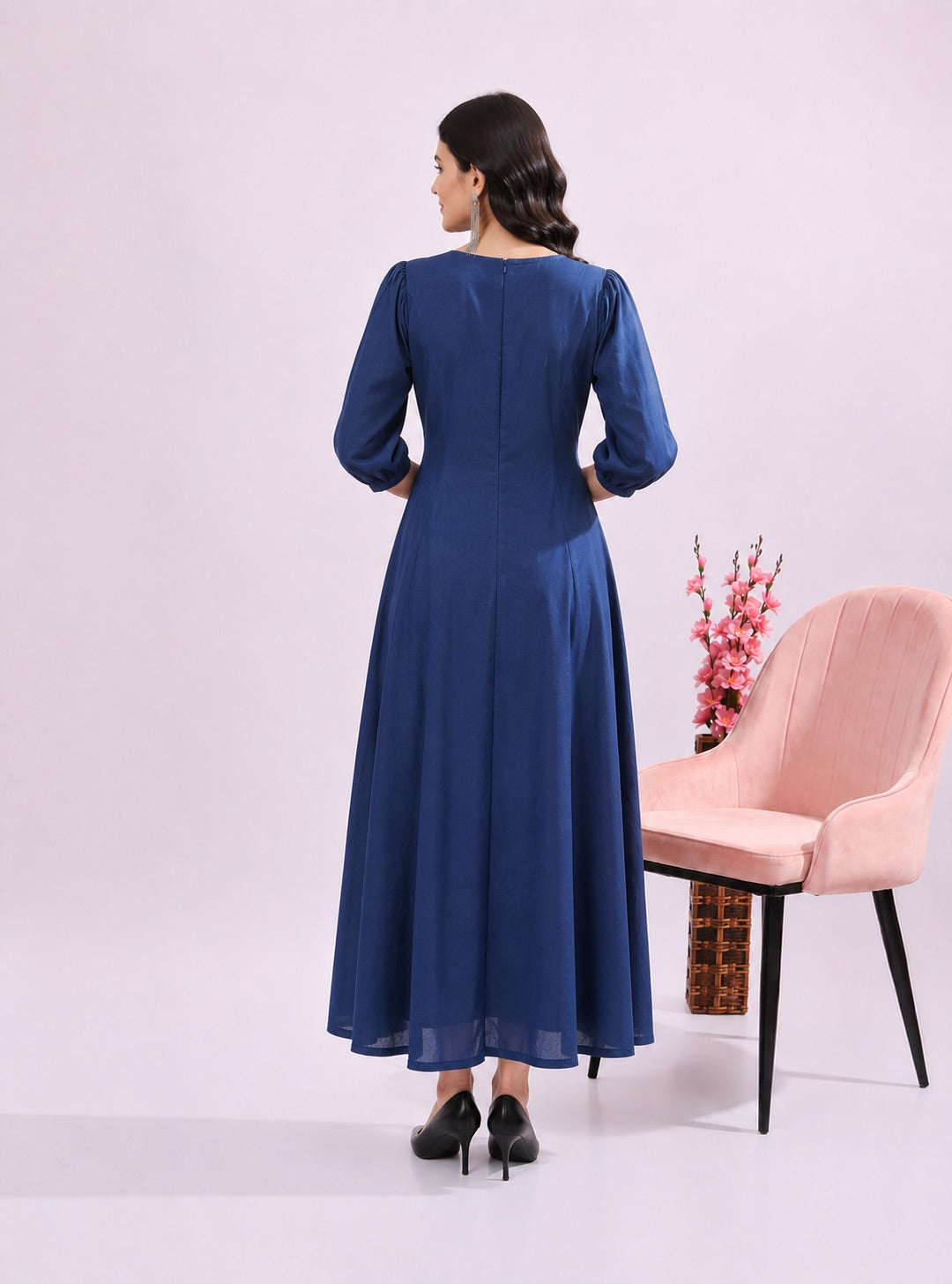 Iris Button-Down Flared Dress