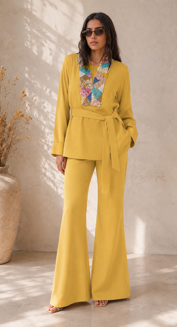 YELLOW SAPPHIRE CO ORD SET