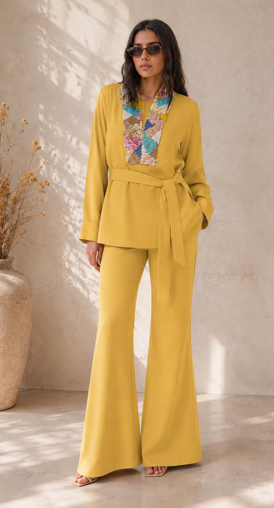 YELLOW SAPPHIRE CO ORD SET