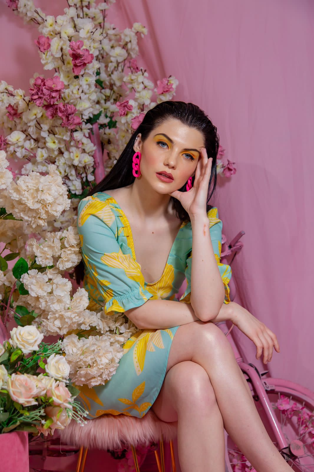 S. Turquoise floral
