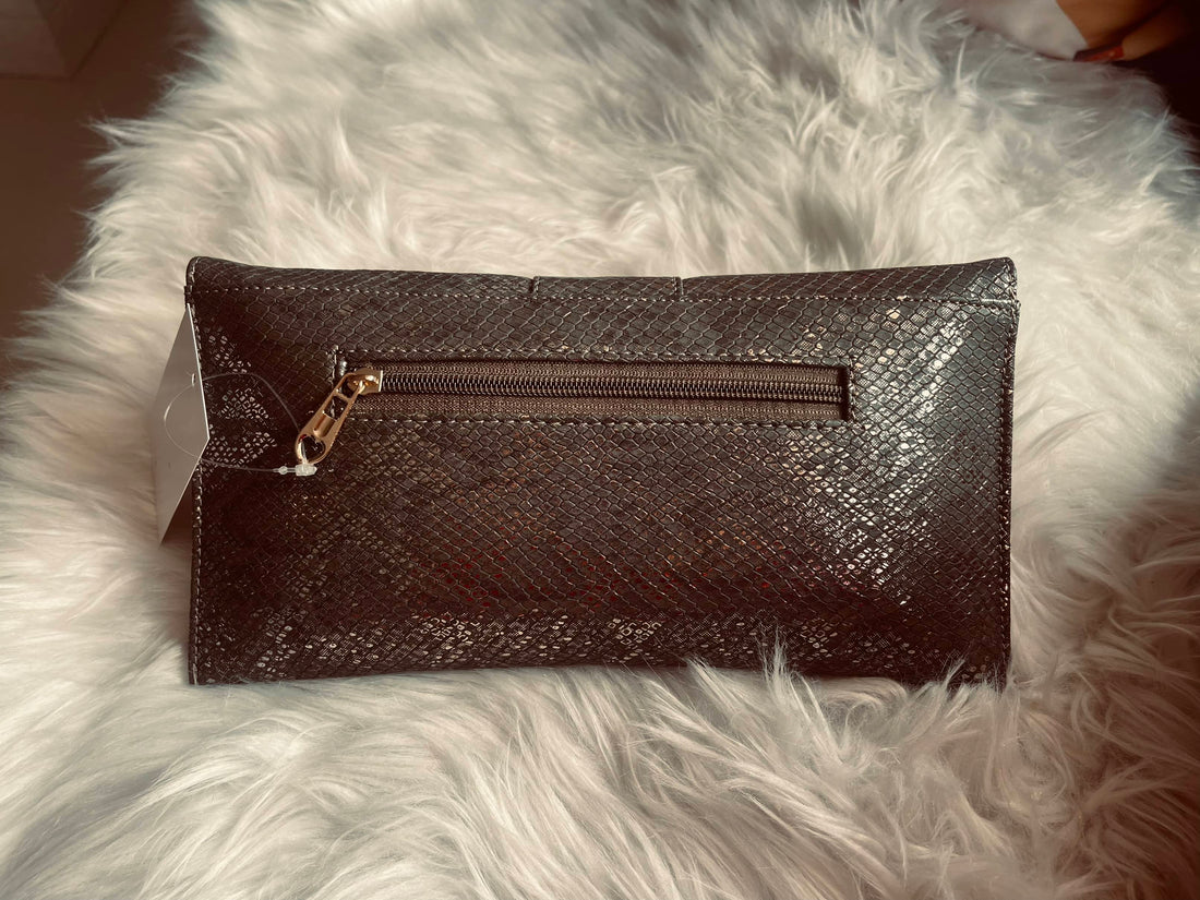 Dark grey clutch