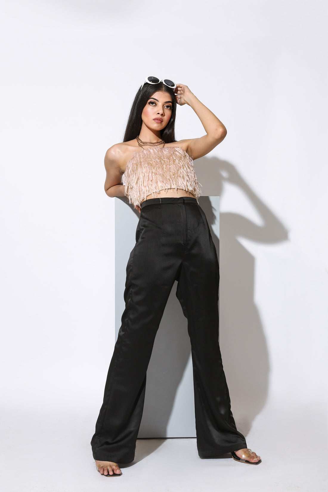 SHIMMER FUR TOP