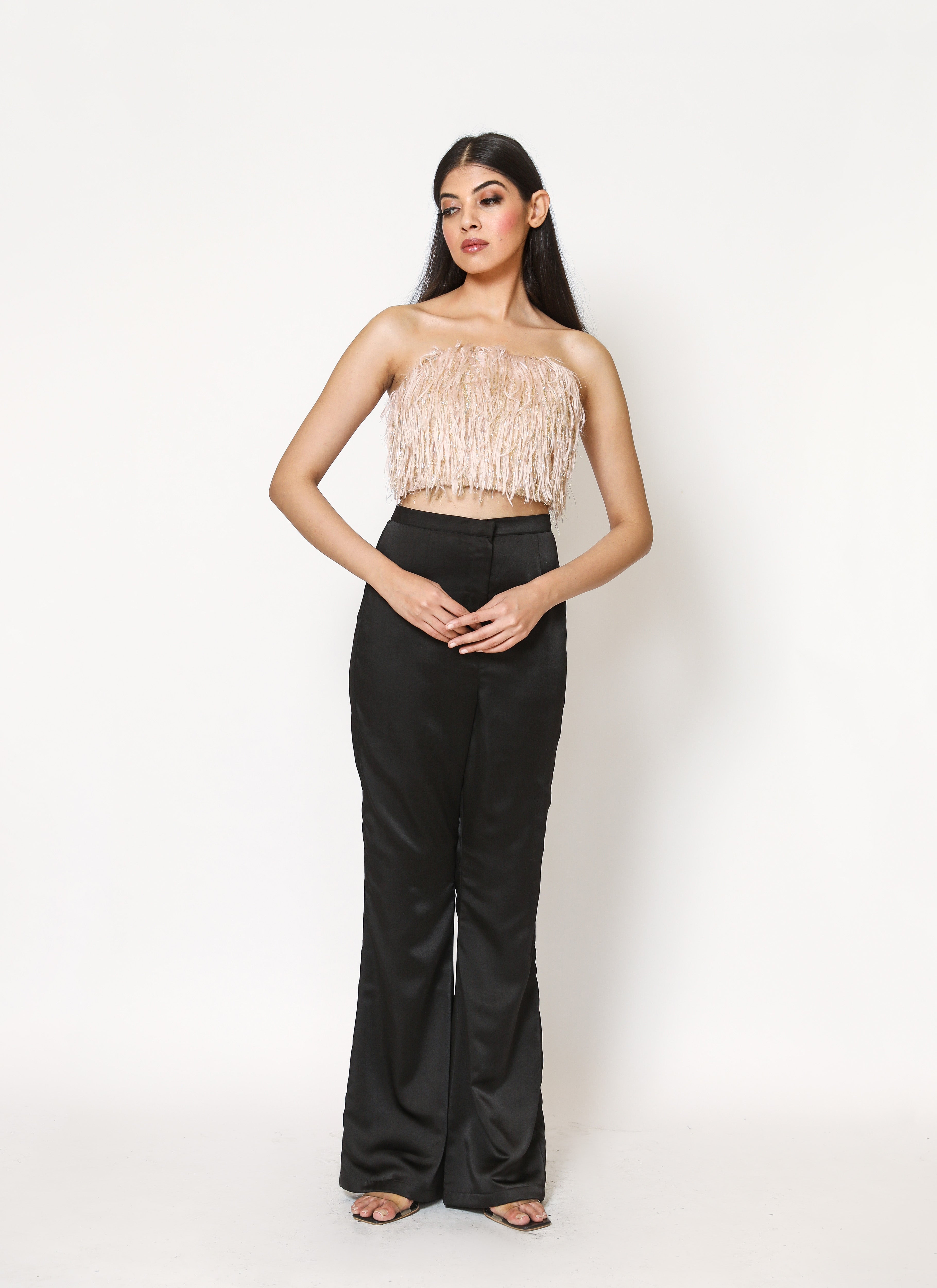 SHIMMER FUR TOP