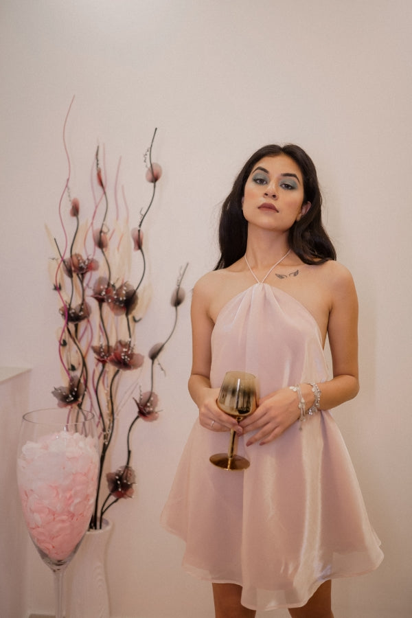 BACKLESS CHIC-HALTER DRESS ( TIMELESS ALLURE)