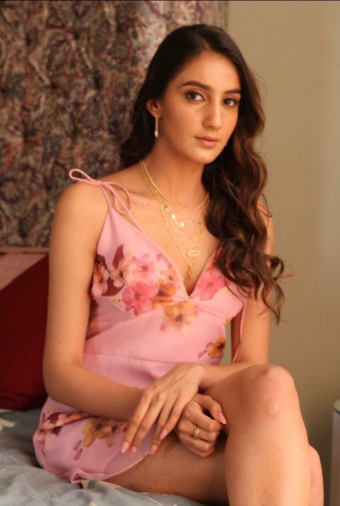 FLORAL TIE TOP SLIPDRESS